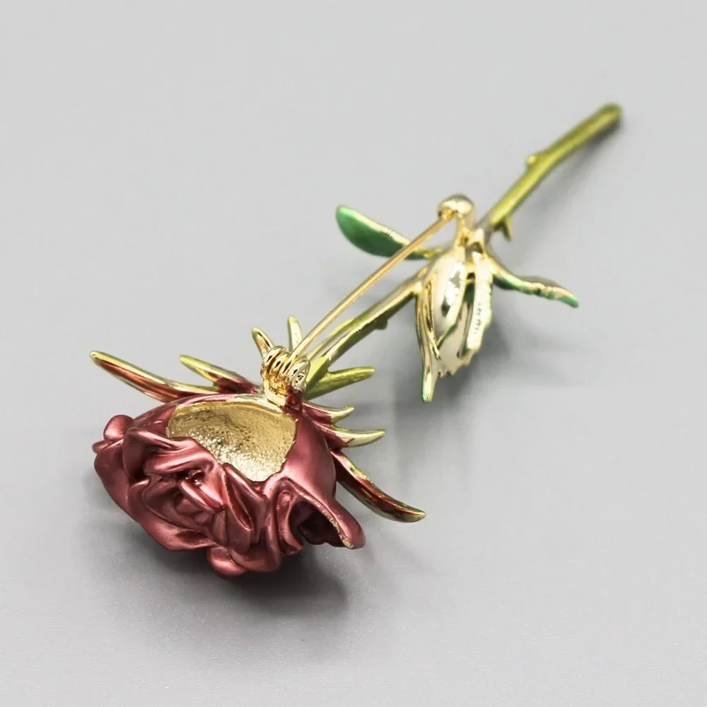Jewelry pin brooch rose flower floral love beautiful fashion large new